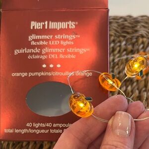 Pier 1 Imports Orange Pumpkin Glimmer String Lights